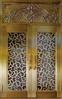 豪华不锈钢真铜防盗门 家居安全与品位的双重守护者